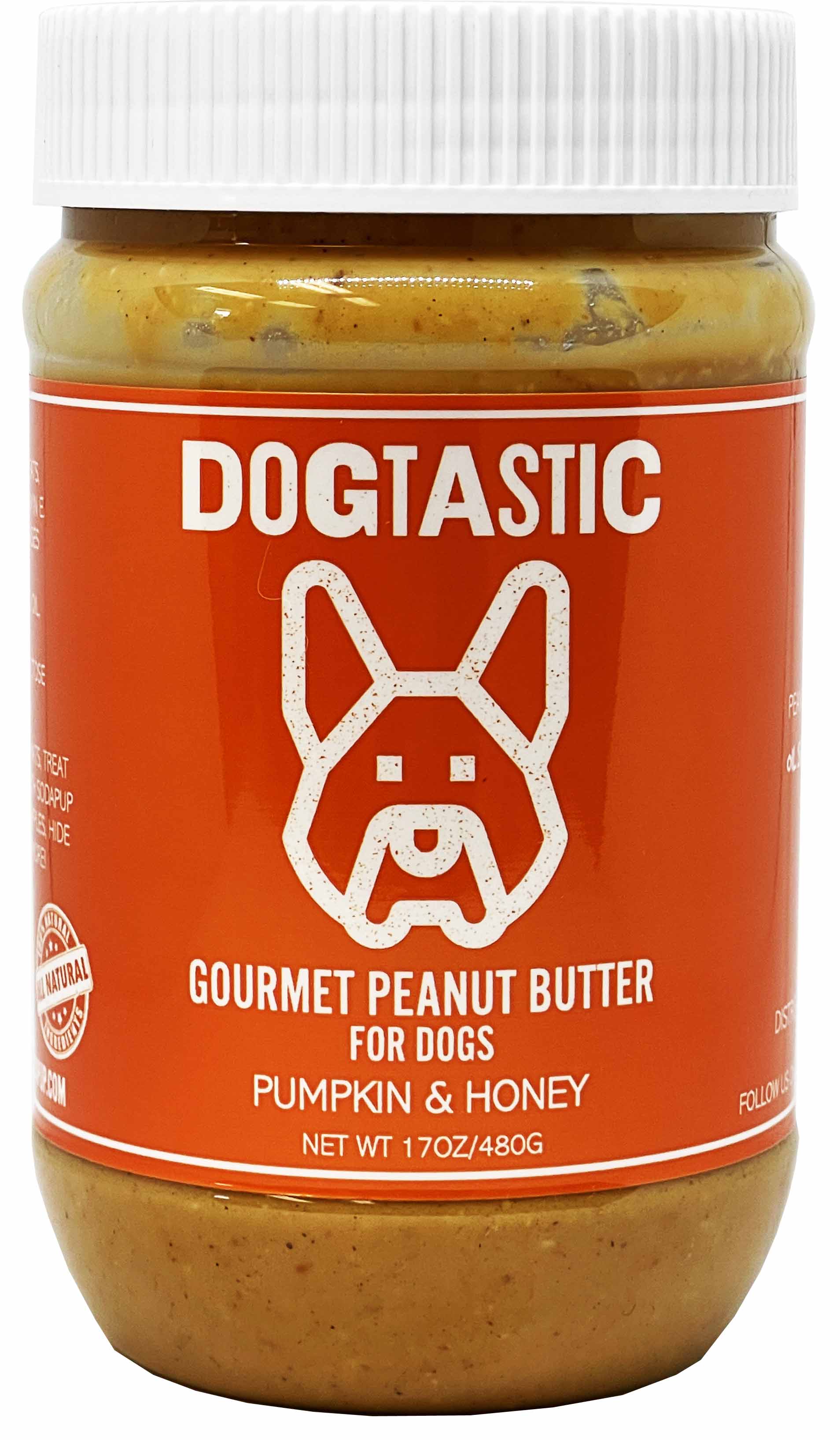 Gourmet Peanut Butter for Dogs - Pumpkin & Honey Flavor