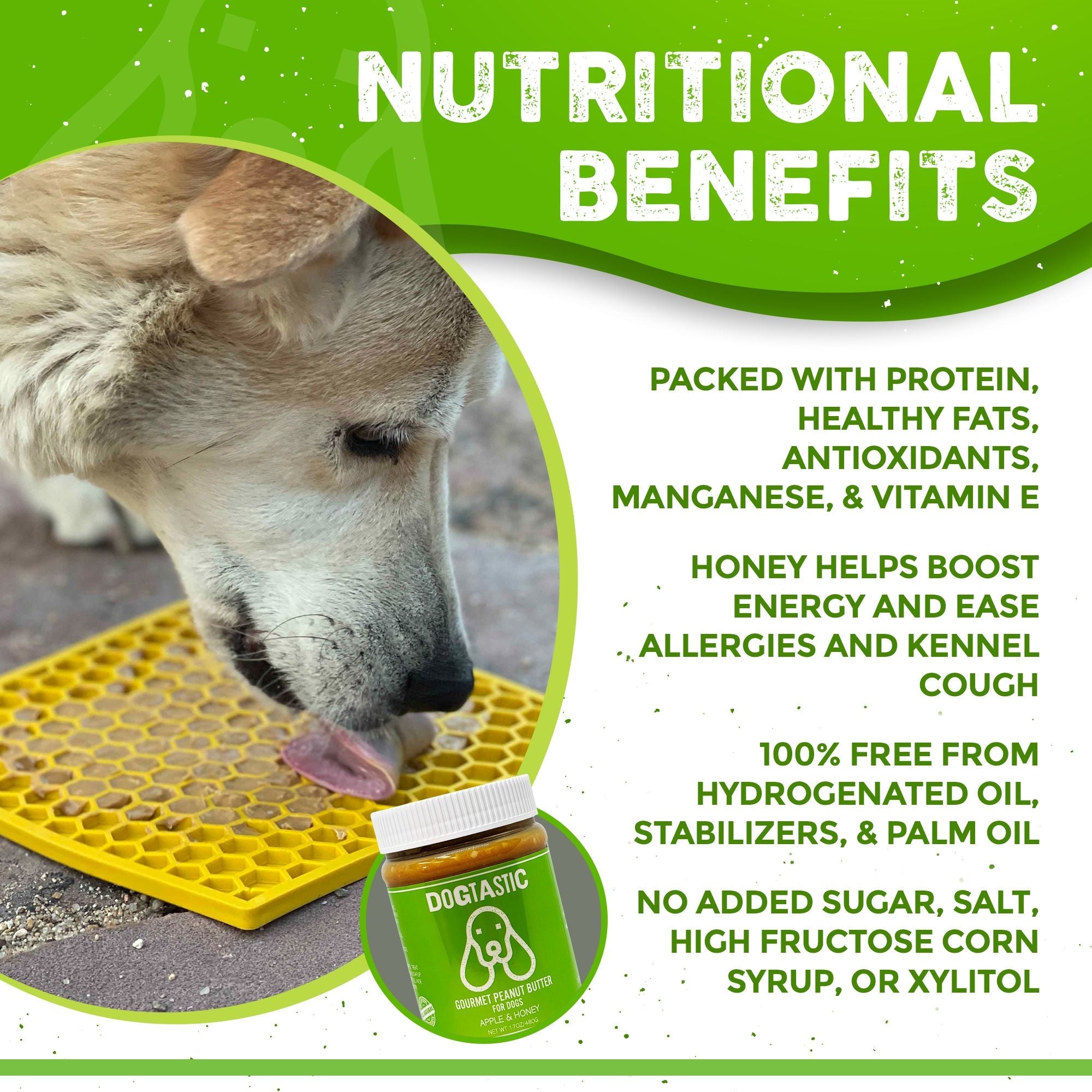 Gourmet Peanut Butter for Dogs - Pumpkin & Honey Flavor