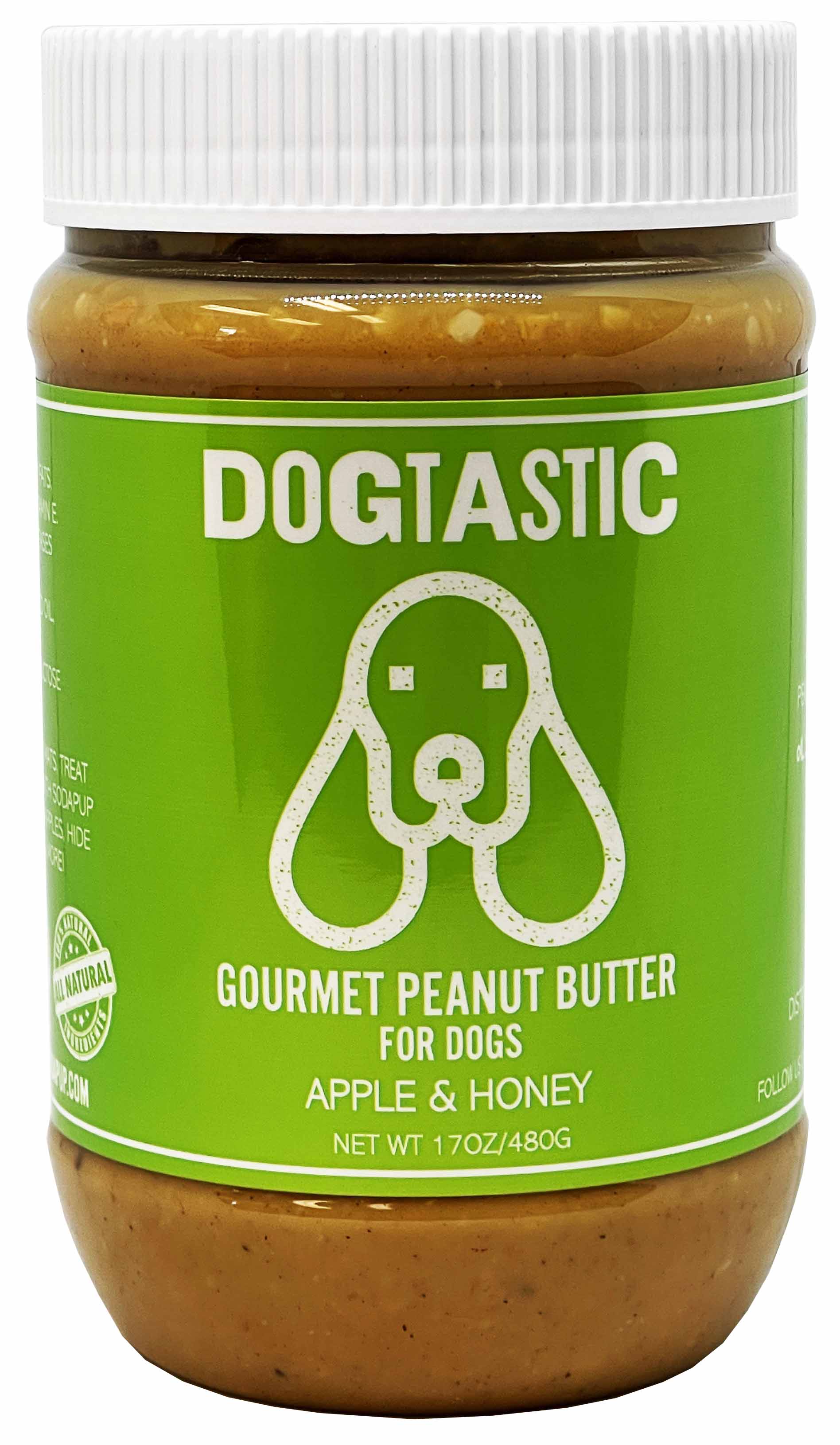 Gourmet Peanut Butter for Dogs - Apple & Honey Flavor